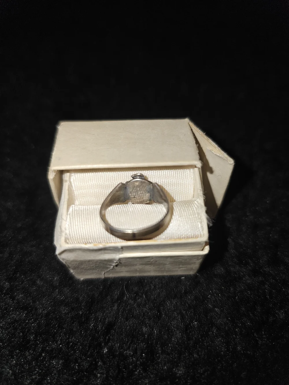 Sterling Child's Turquoise Ring, Size 2 1/2